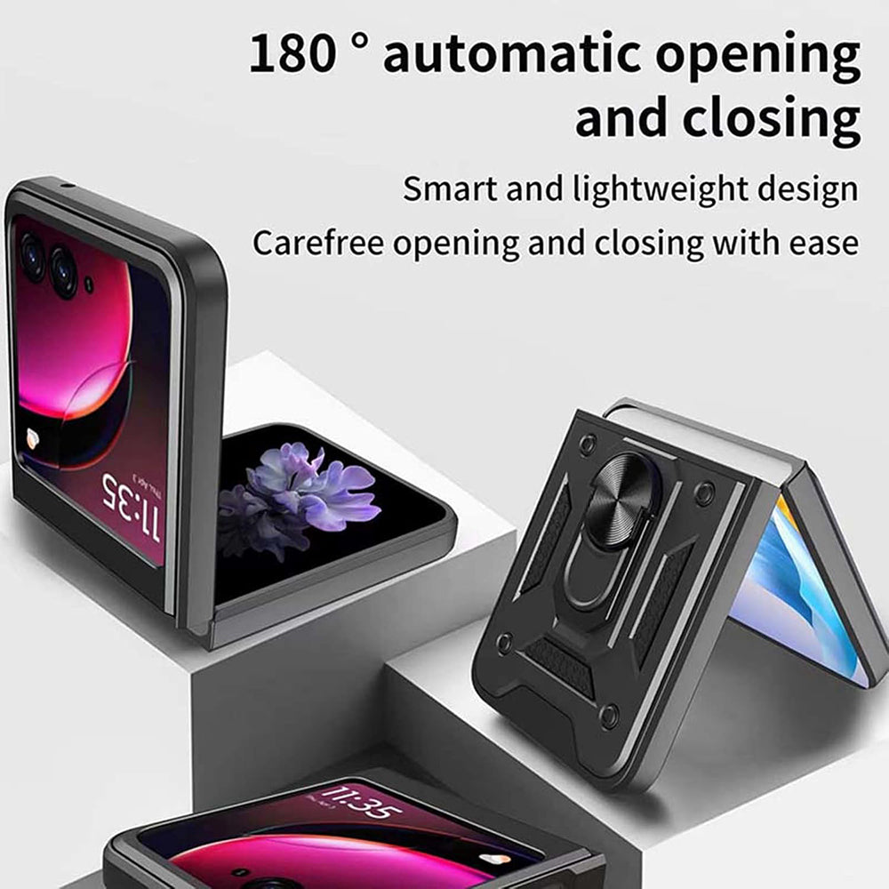 Pouzdro pro Motorola Razr 50 Ultra, Techsuit, CamShield, Modrá