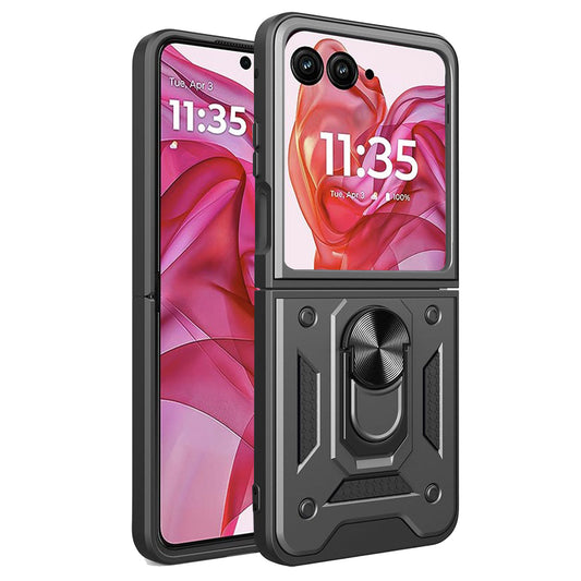 Pouzdro pro Motorola Razr 50 Ultra, Techsuit, CamShield, Černé