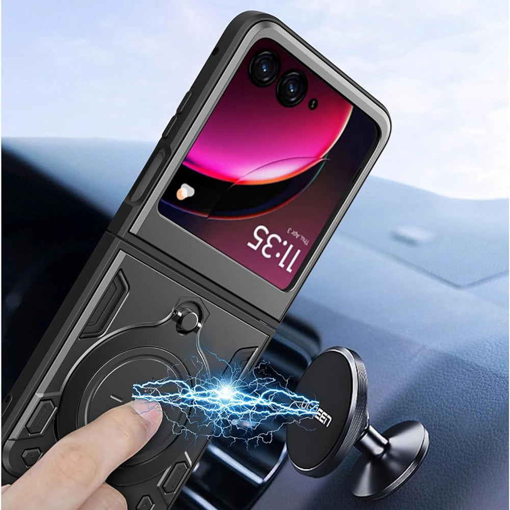 Pouzdro pro Motorola Razr 60 Ultra, Techsuit, CamGuard Pro, Černé