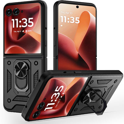 Pouzdro pro Motorola Razr 60 Ultra, Techsuit, CamShield, Černé
