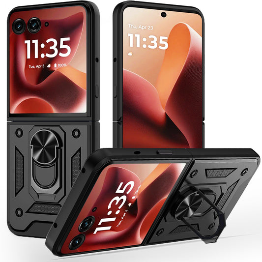 Pouzdro pro Motorola Razr 60 Ultra, Techsuit, CamShield, Černé