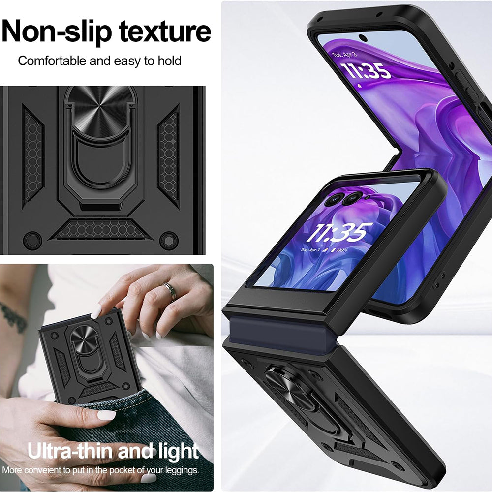 Pouzdro pro Motorola Razr 60 Ultra, Techsuit, CamShield, Černé