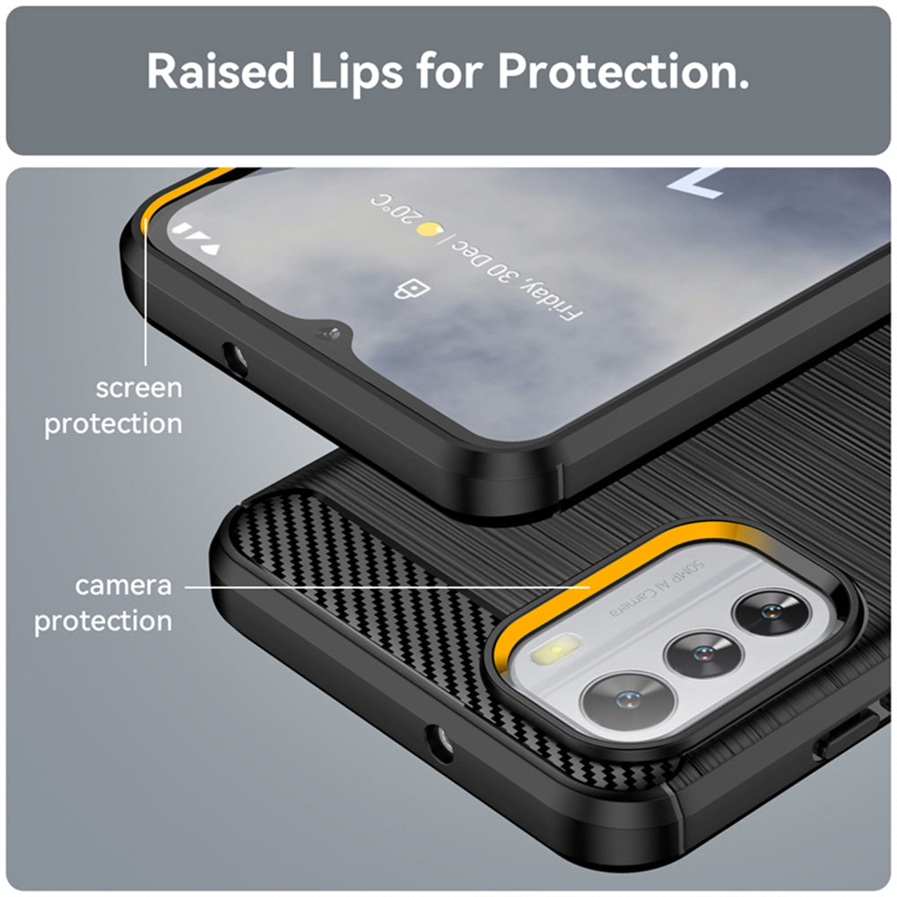 Pouzdro pro Nokia G42, Techsuit, Carbon, Černé