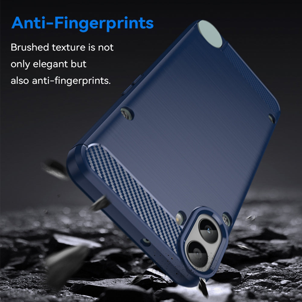 Pouzdro pro Nothing CMF Phone 1, Techsuit, Carbon, Modrá