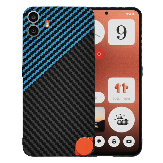 Pouzdro pro Nothing CMF Phone 1, Techsuit, Carbonite FiberShell, Černá Bleu