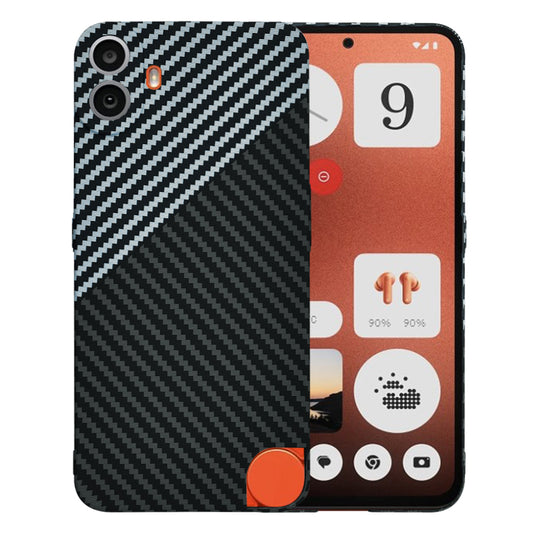 Pouzdro pro Nothing CMF Phone 1, Techsuit, Carbonite FiberShell, Černo-šedé