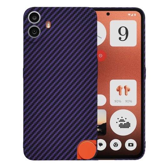 Pouzdro pro Nothing CMF Phone 1, Techsuit, Carbonite FiberShell, Fialové
