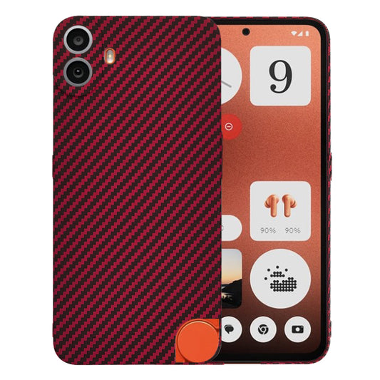 Pouzdro pro Nothing CMF Phone 1, Techsuit, Carbonite FiberShell, červené