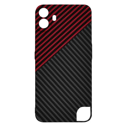 Pouzdro pro Nothing CMF Phone 1, Techsuit, Carbonite FiberShell, Černo-červené