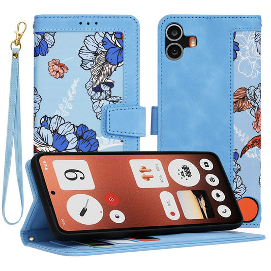 Pouzdro pro Nothing CMF Phone 1, Techsuit, FlipCraft, modré