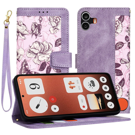 Pouzdro pro Nothing CMF Phone 1, Techsuit, FlipCraft, fialové