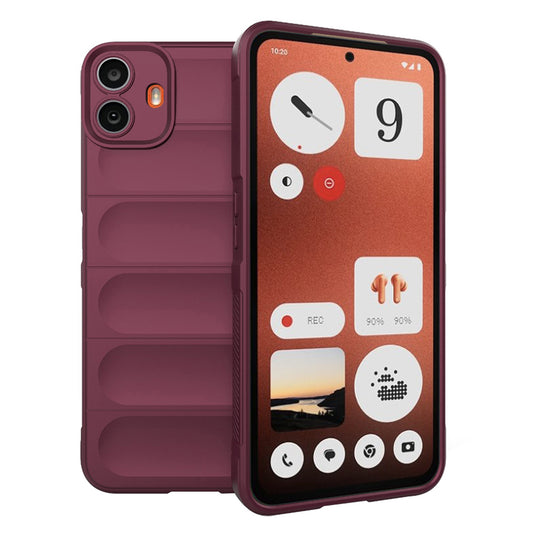 Pouzdro pro Nothing CMF Phone 1, Techsuit, Magic Shield, vínové