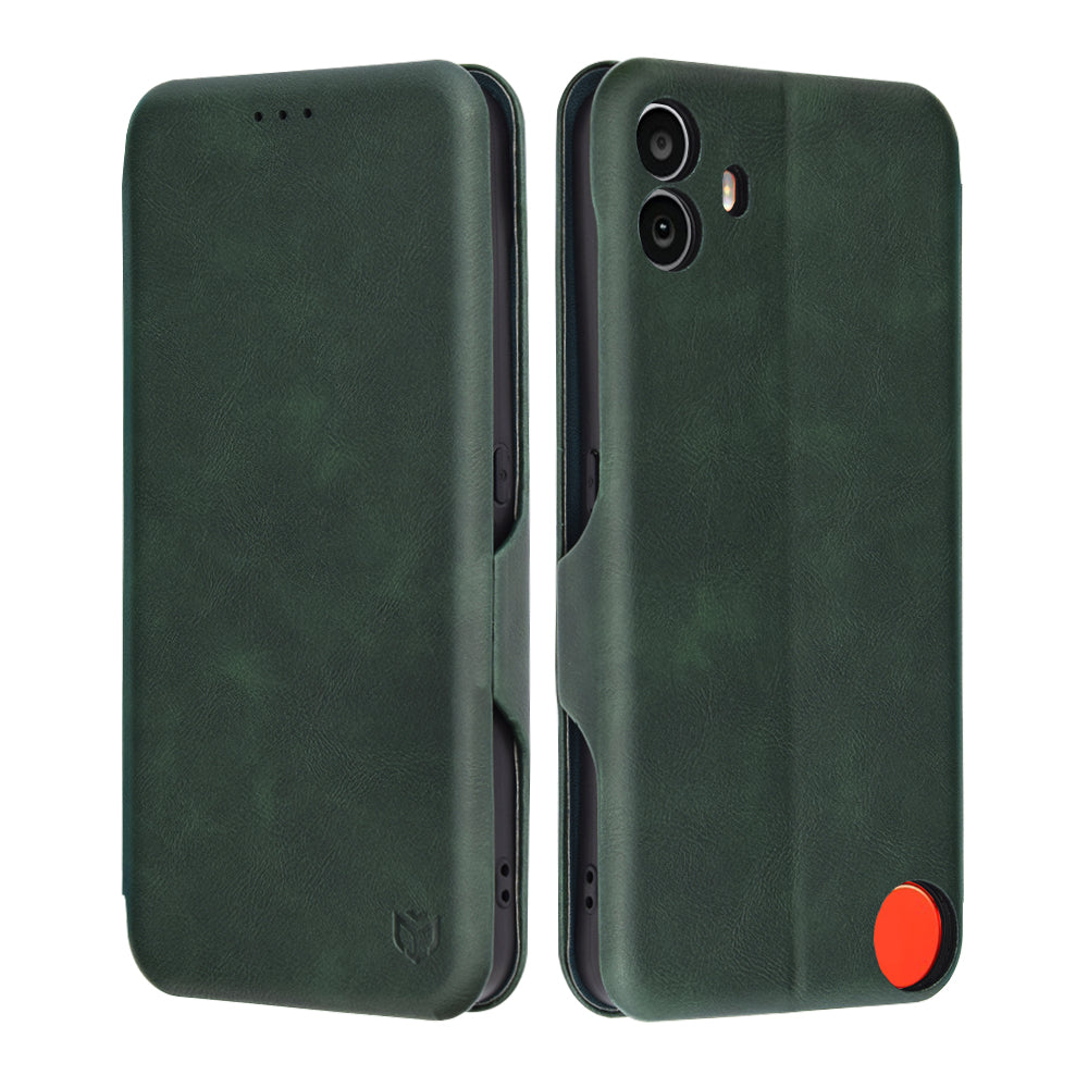 Pouzdro pro Nothing CMF Phone 1, Techsuit, Safe Wallet Plus, Zelené