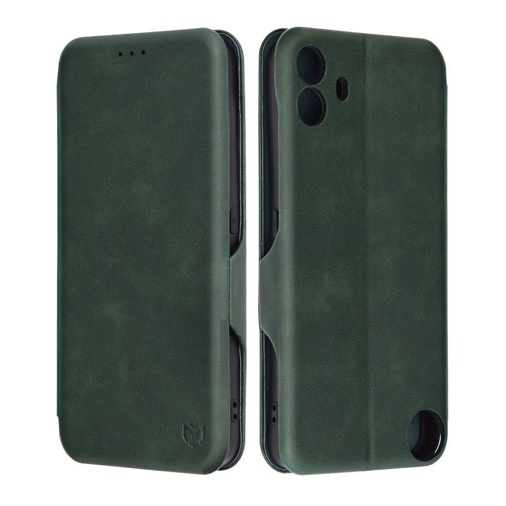 Pouzdro pro Nothing CMF Phone 1, Techsuit, Safe Wallet Plus, Zelené