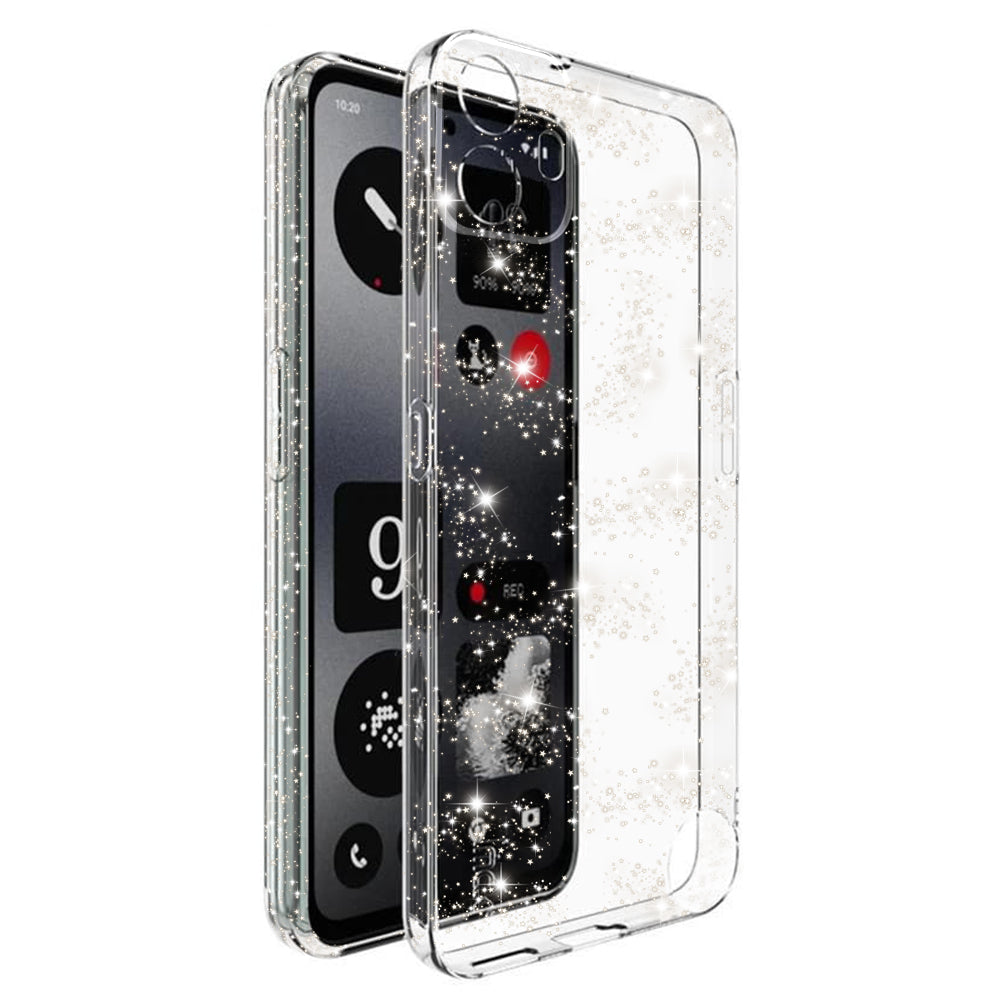 Pouzdro pro Nothing CMF Phone 1, Techsuit, SparkleSkin, Transparentní