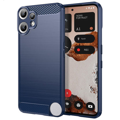 Pouzdro pro Nothing CMF Phone 2 Pro, Techsuit, Carbon, Modrá