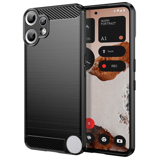 Pouzdro pro Nothing CMF Phone 2 Pro, Techsuit, Carbon, Černé