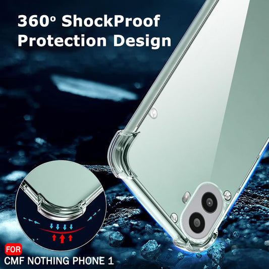 Pouzdro pro Nothing CMF Phone 2 Pro, Techsuit, nárazuvzdorné průhledné, transparentní