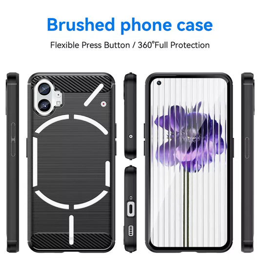 Pouzdro pro Nothing Phone (1), Techsuit, Carbon, Černé