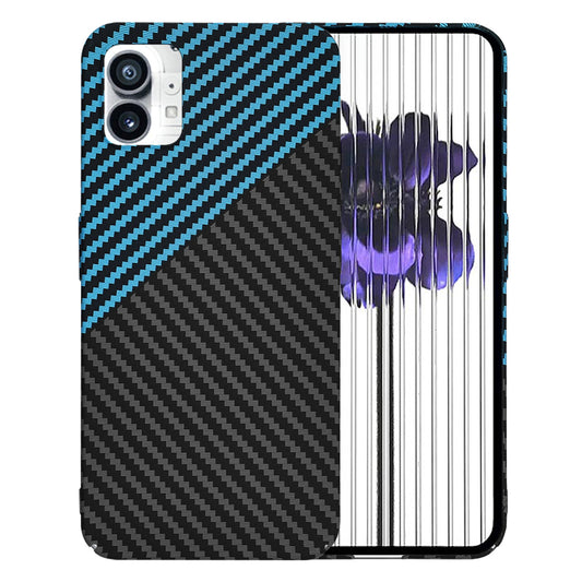 Pouzdro pro Nothing Phone (1), Techsuit, Carbonite FiberShell, Černá Bleu
