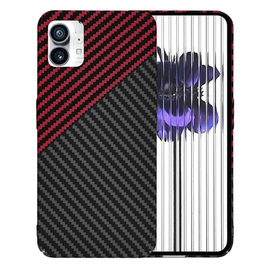 Pouzdro pro Nothing Phone (1), Techsuit, Carbonite FiberShell, Černá Červená