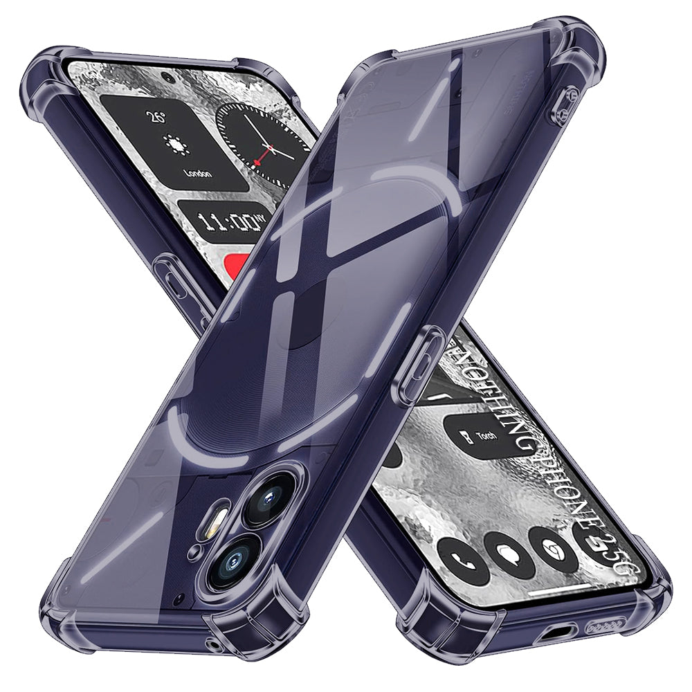 Pouzdro pro Nothing Phone (2), Techsuit, Odolné proti nárazům, Průhledné, Kouřové