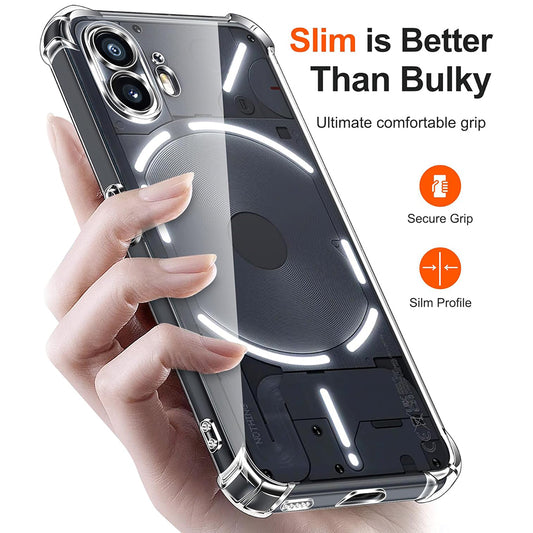 Pouzdro pro Nothing Phone (2), Techsuit, nárazuvzdorné průhledné, transparentní