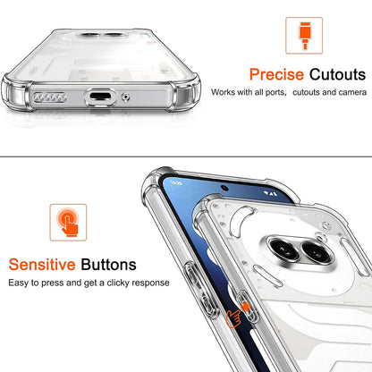 Pouzdro pro Nothing Phone (2a) Plus / Phone (2a), Techsuit, nárazuvzdorné průhledné, transparentní