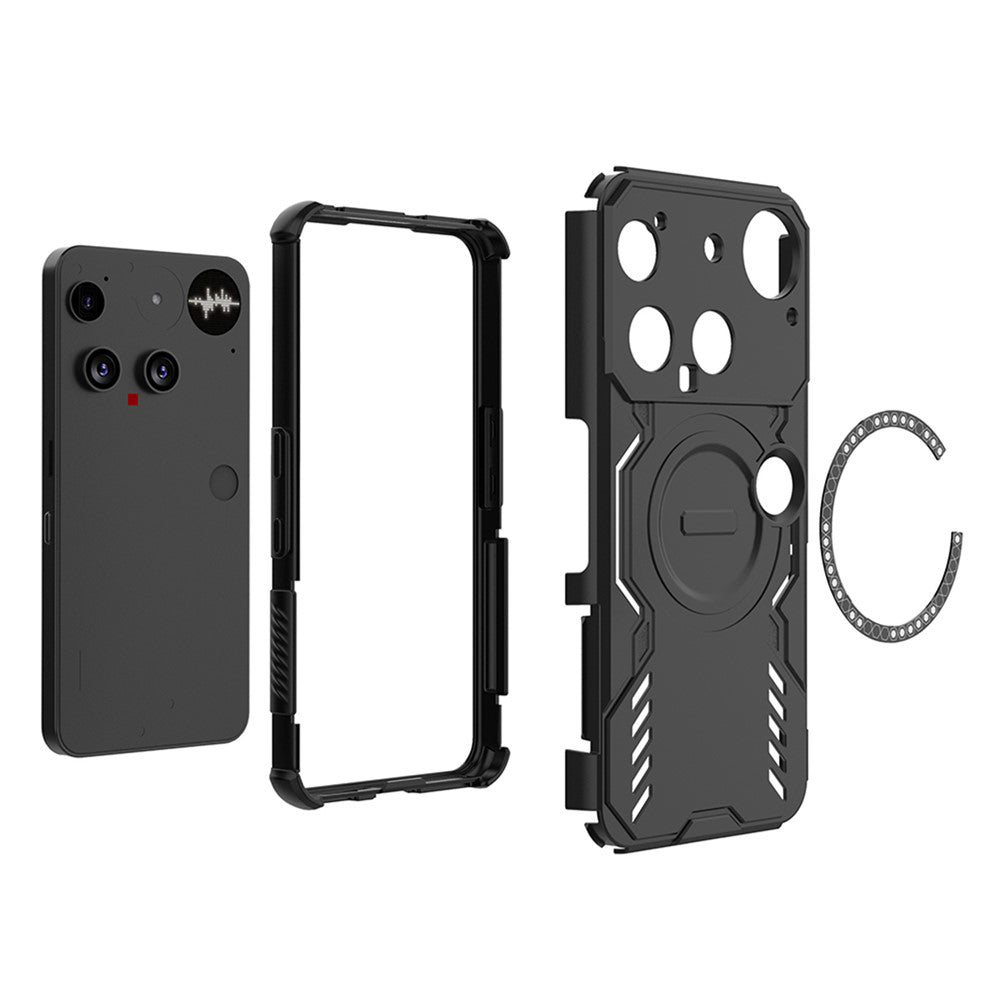 MagSafe pouzdro pro Nothing Phone (3), Techsuit, ArmorMag, černé