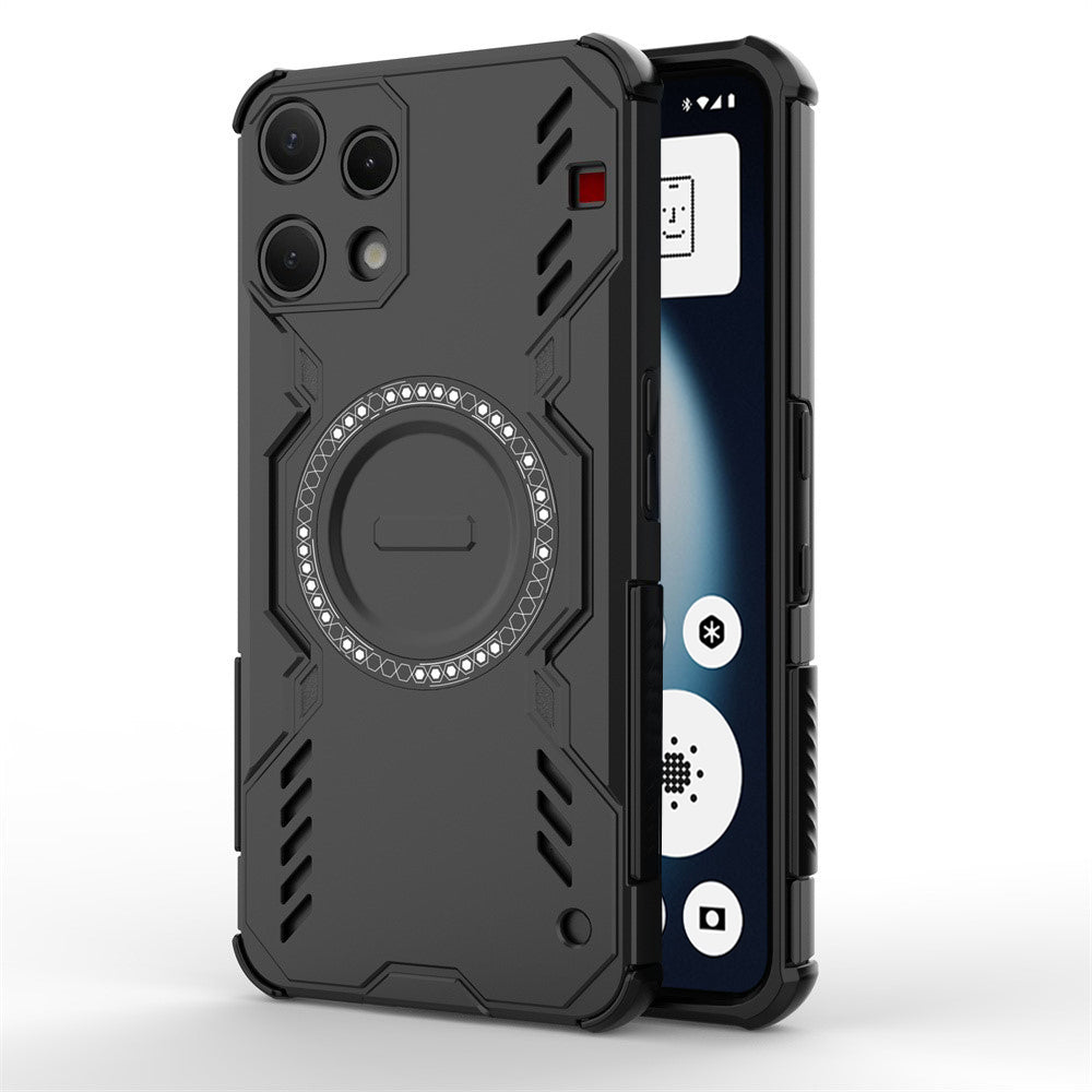Pouzdro pro Nothing Phone (3a) Lite, Techsuit, ArmorMag, Černá