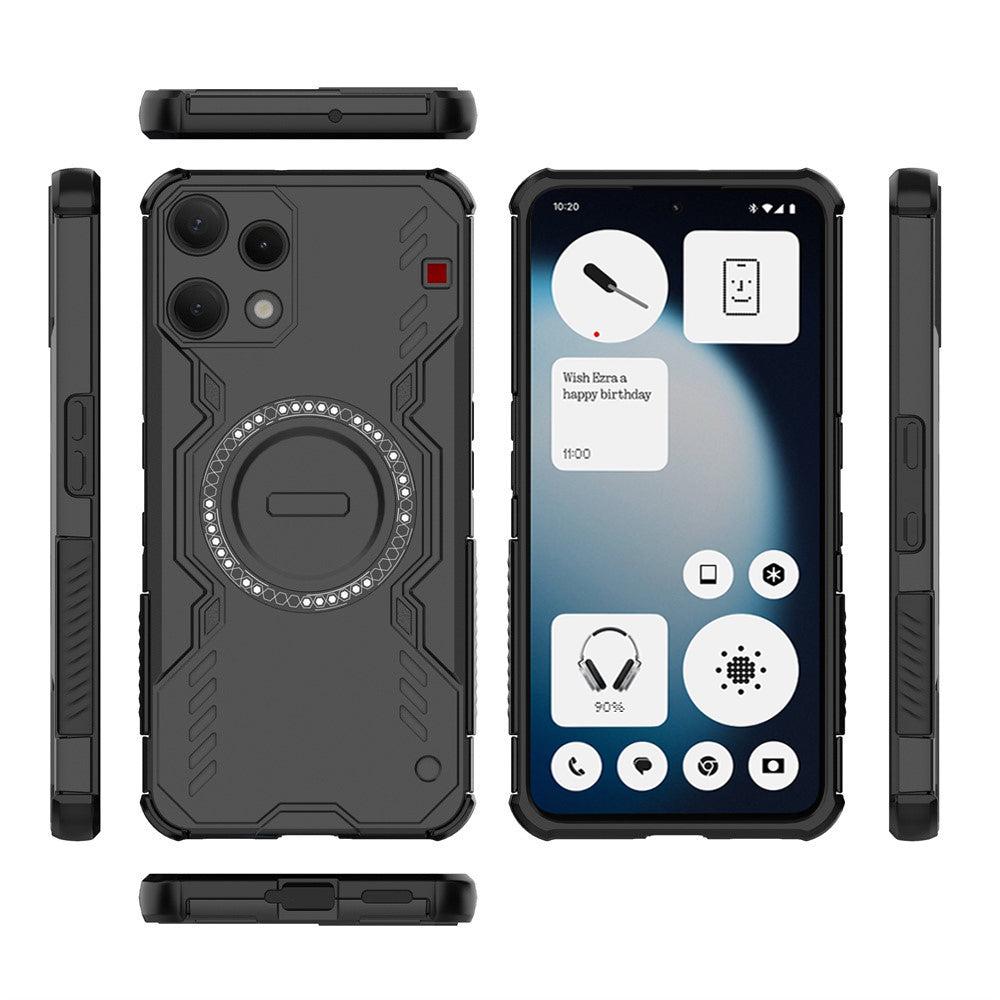 Pouzdro pro Nothing Phone (3a) Lite, Techsuit, ArmorMag, Černá