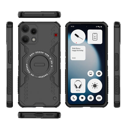 Pouzdro pro Nothing Phone (3a) Lite, Techsuit, ArmorMag, Černá