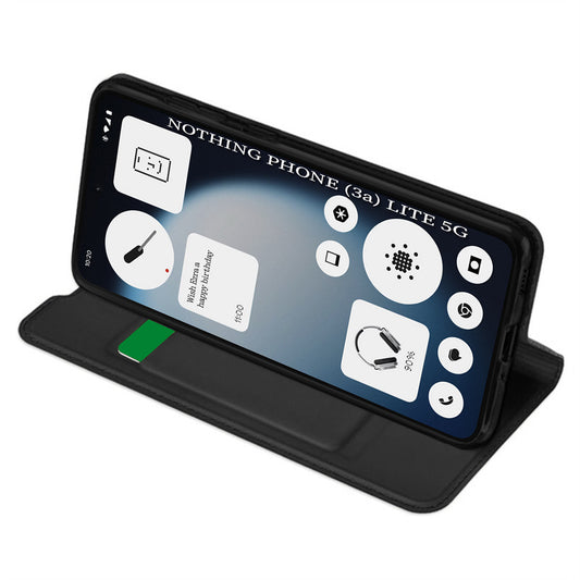 Pouzdro pro Nothing Phone (3a) Lite, Techsuit, Magskin Book, Černá