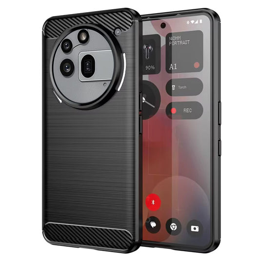 Pouzdro pro Nothing Phone (3a) Pro, Techsuit, Carbon, Černé