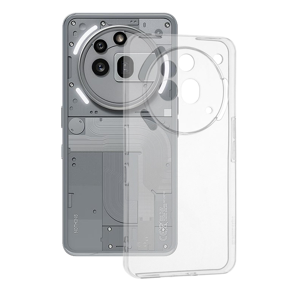 Case for Nothing Phone (3a) Pro, Techsuit, Clear, Transparent