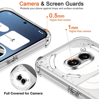 Case for Nothing Phone (3a) Pro, Techsuit, Shockproof Clear, Transparent
