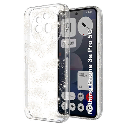 Pouzdro pro Nothing Phone (3a) Pro, Techsuit, SparkleSkin, Transparentní
