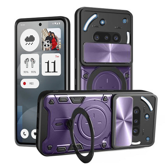 Pouzdro pro Nothing Phone (3a), Techsuit, CamGuard Pro, fialové
