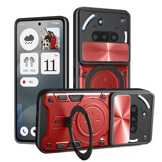 Pouzdro pro Nothing Phone (3a), Techsuit, CamGuard Pro, červené