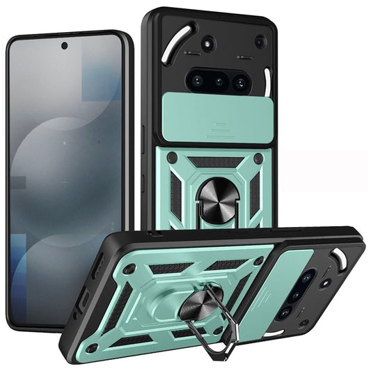 Pouzdro pro Nothing Phone (3a), Techsuit, CamShield, Zelené