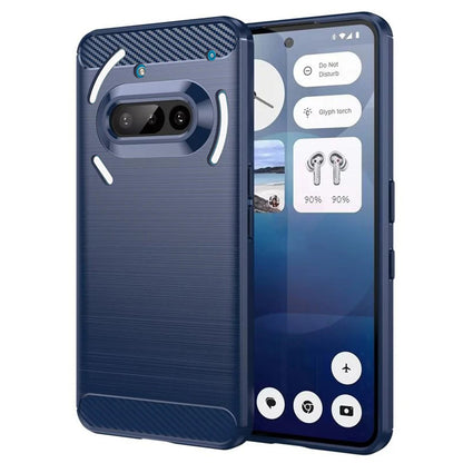 Pouzdro pro Nothing Phone (3a), Techsuit, Carbon, Modrá