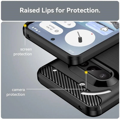 Pouzdro pro Nothing Phone (3a), Techsuit, Carbon, Modrá