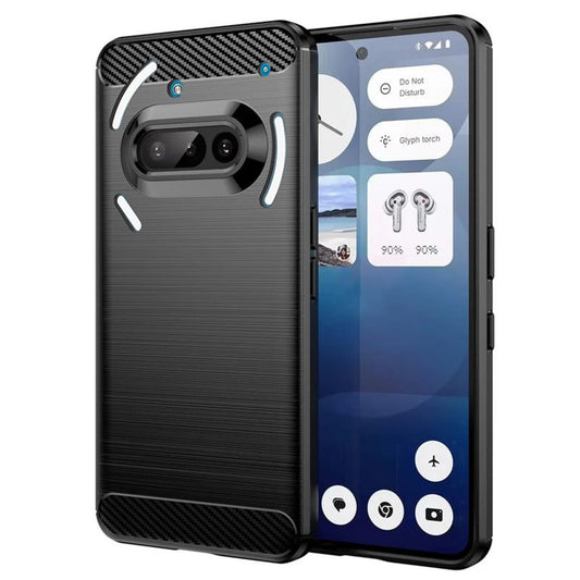 Pouzdro pro Nothing Phone (3a), Techsuit, Carbon, Černé