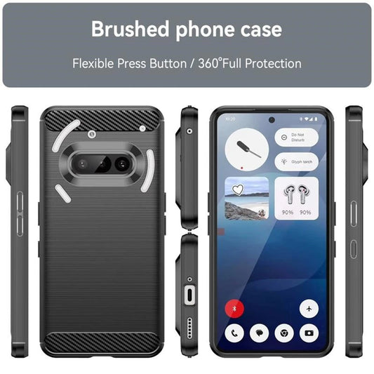 Pouzdro pro Nothing Phone (3a), Techsuit, Carbon, Černé