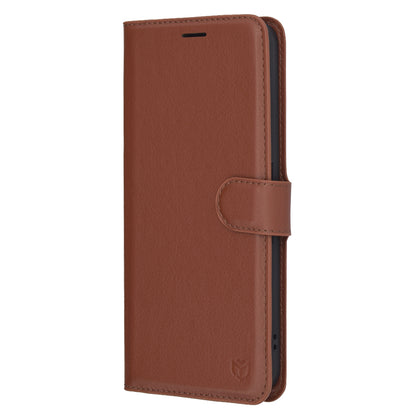 Pouzdro pro Nothing Phone (3a), Techsuit, kožené folio, hnědé