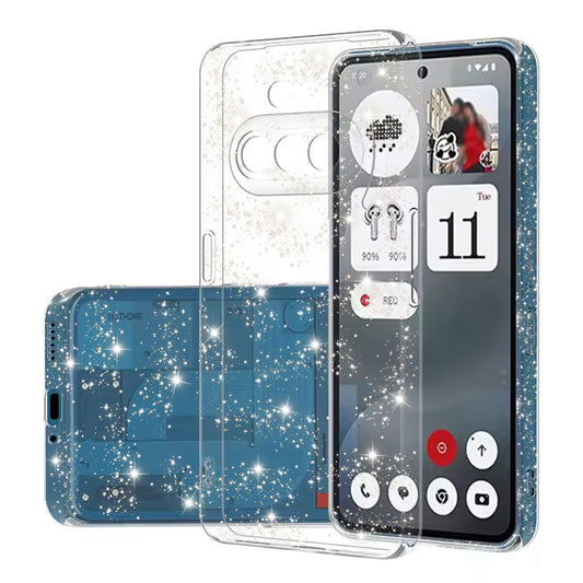 Pouzdro pro Nothing Phone (3a), Techsuit, SparkleSkin, Průhledné