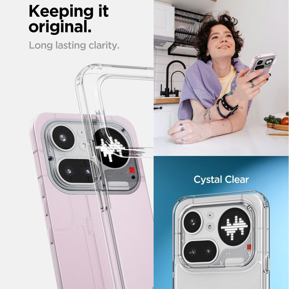 Pouzdro pro Nothing Phone (4a) Pro, Spigen, Ultra Hybrid, Transparentní ACS11632