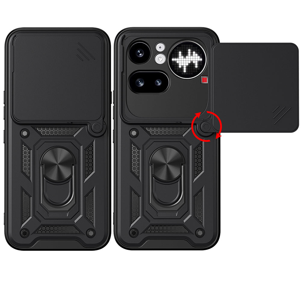 Pouzdro pro Nothing Phone (4a) Pro, Techsuit, CamShield, Černá