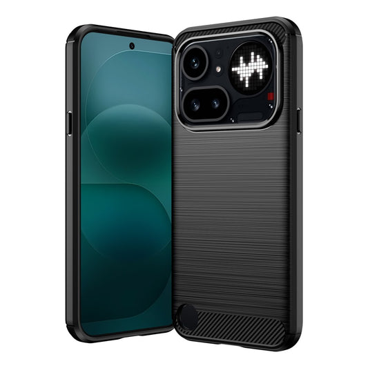 Pouzdro pro Nothing Phone (4a) Pro, Techsuit, Carbon, Černá