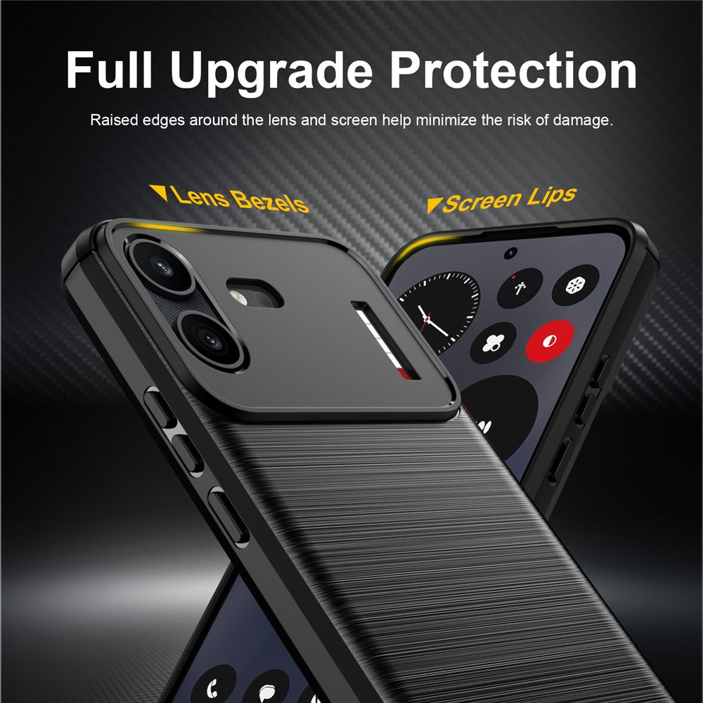 Pouzdro pro Nothing Phone (4b), Techsuit, Carbon, Černé